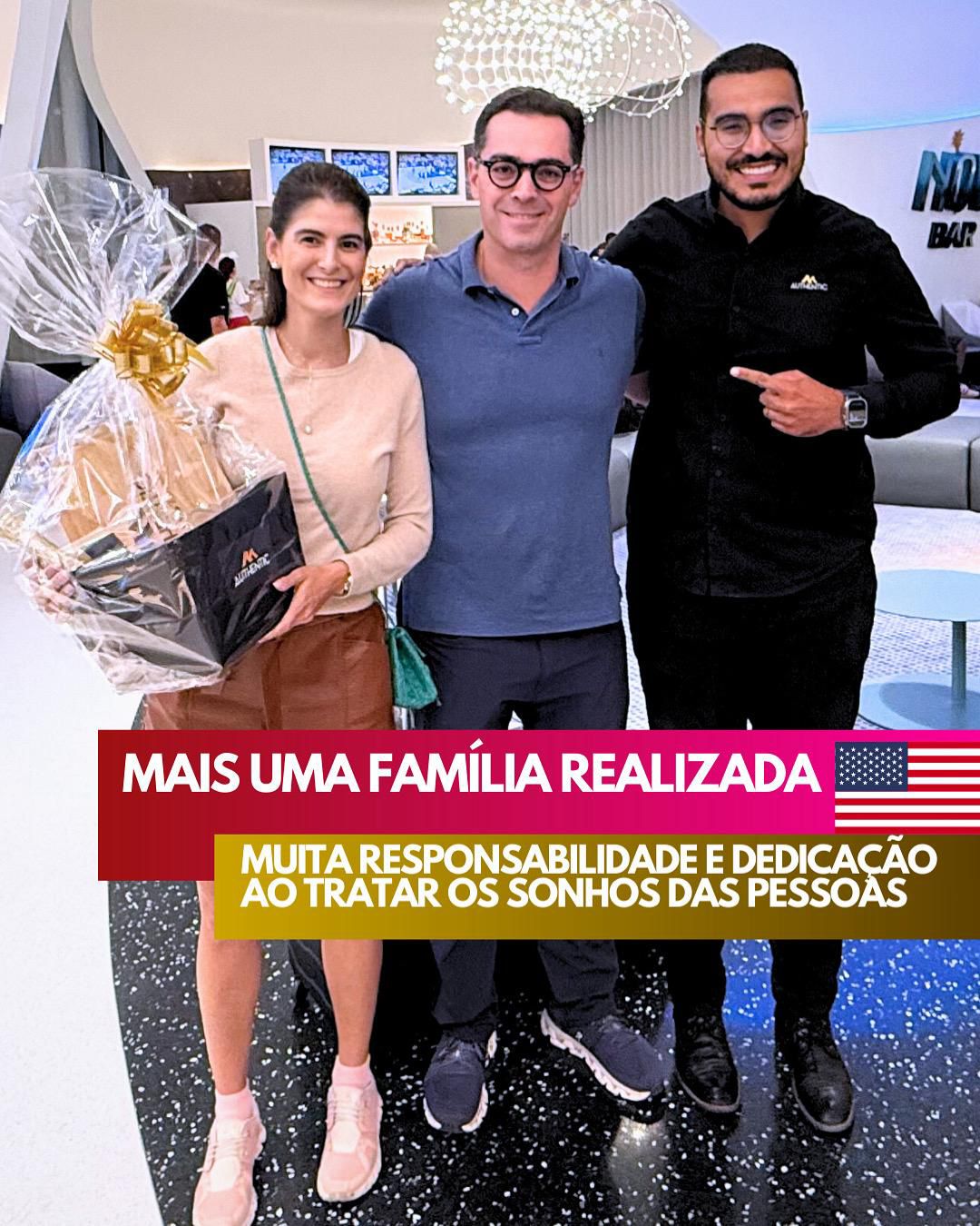 Mais uma família realizada com a casa própria nos EUA